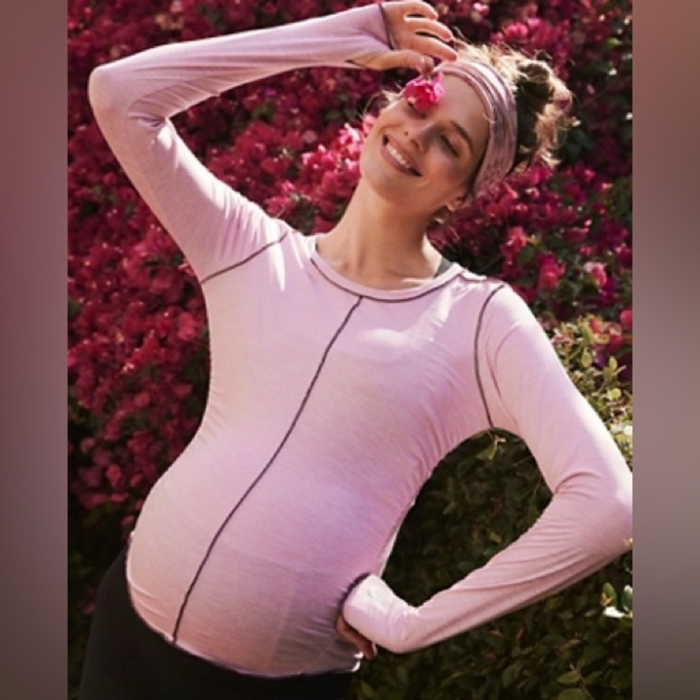 NWT FP Movement x Hatch Right On Run Layer in Pink Haze Size XS